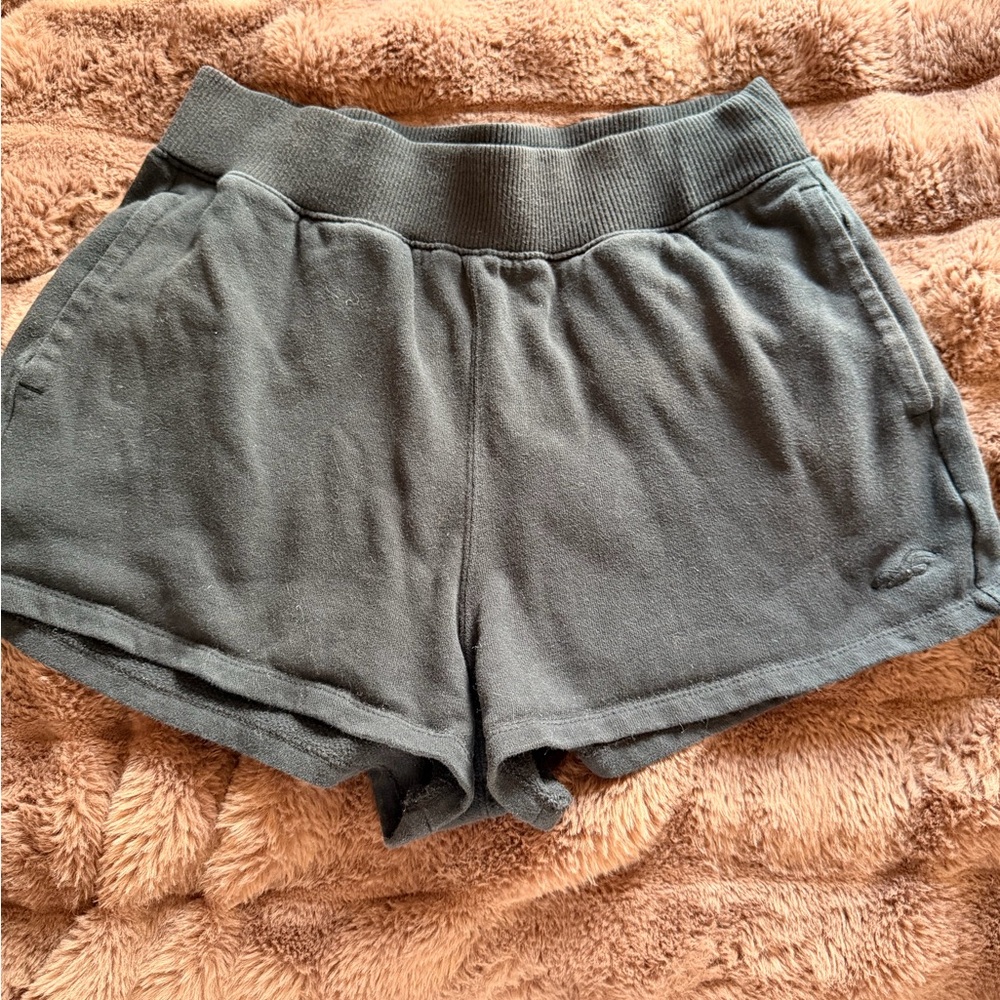 Hollister Women's Charcoal Athletic Pull-On Shorts